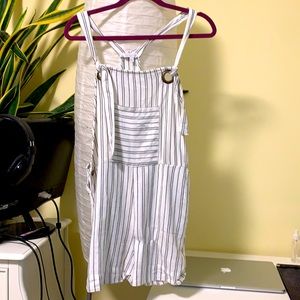 Striped Overalls